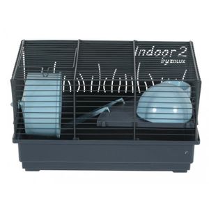 CAGE Cage Indoor 2. bleu 40 . pour hamster. 40 x 26 x h
