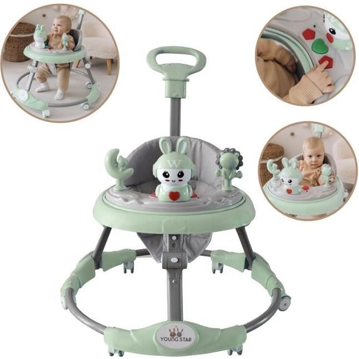 Trotteur Bebe Fille Garcon Jouet Enfant-Troteur Marche Jeux Bebe 1  An,Porteur Bebe Fille Chariot de Marche en Bois,Trotteur Bebe Evo -  Cdiscount