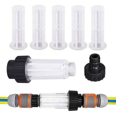 Filtre De Tuyau D'Arrosage 3/4" Avec Pré-Filtres - Protection Pompes Et Nettoyeurs Haute Pression
