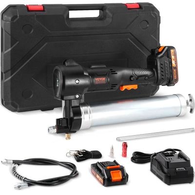 VEVOR Pompa A Grasso Pneumatica Con Carrello E Barile Da 20 L - Tubo 4 M, Modello FF-08B-20L