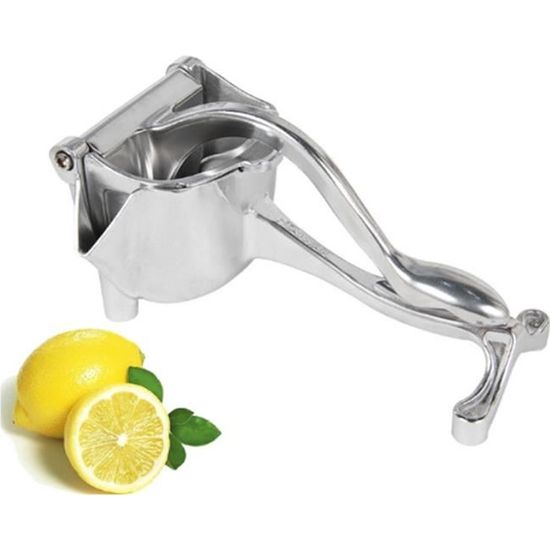 Presse-agrumes Manuel En Aluminium - Pour Citrons, Oranges, Petits Fruits - Design Anti-goutte, Stable (23 Cm) - 10