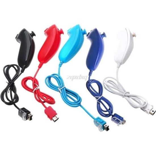 Volant ABS 3 Couleurs Pour Manette Wii - Jeu Kart Racing - Couleur Rose - 13