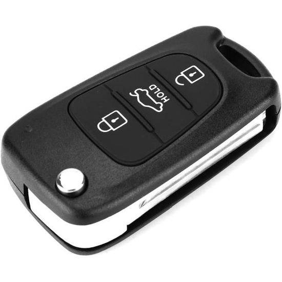 Custodia Portachiavi Sostitutiva Per Auto Jaguar XF 2009-2012 – 5 Pulsanti, ABS Nero