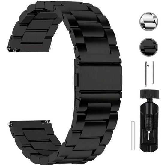 0€01 sur Bracelet de montre Compatible avec Garmin Forerunner 35/30, tpu -  Noir, Montre, Top Prix