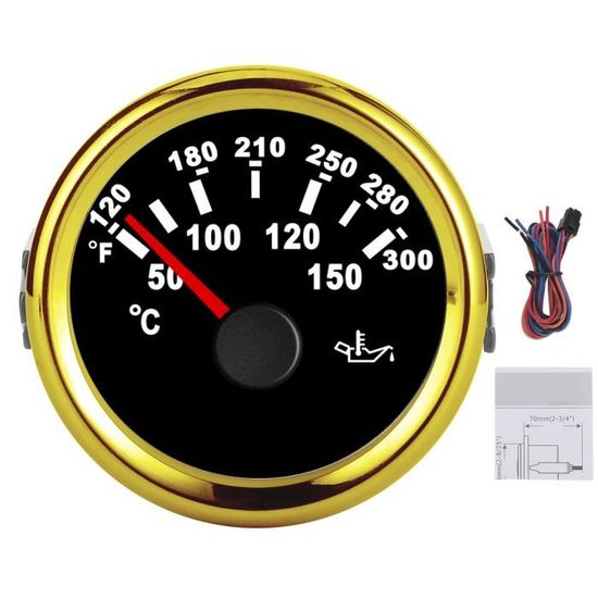 NInE-ROnG Compteur Multifonction Numérique Tach Compteur Horaire Horloge Température RPM Maintenance Batterie Remplaçable Avec Rétroéclairage Pour Petit Moteur Tondeuse à Gazon Moteur Tondeuse ATV