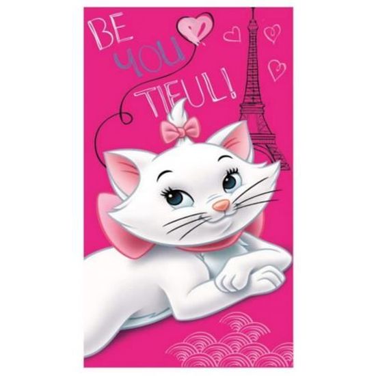 Serviette Plage Disney Aristochats Marie - 70x140cm - 100% Coton - Certifié Oeko-Tex