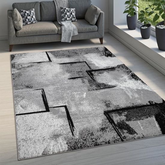 Grand Tapis De Salon Oriental Moderne - Poils Ras - Multicolore 200 Cm - Fait Main