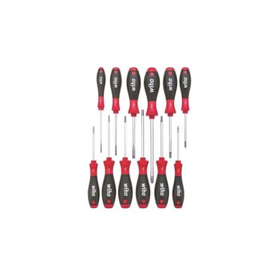 6 pièces Wiha SoftFinish ® fente//Phillips//Pozidriv Jeu de tournevis