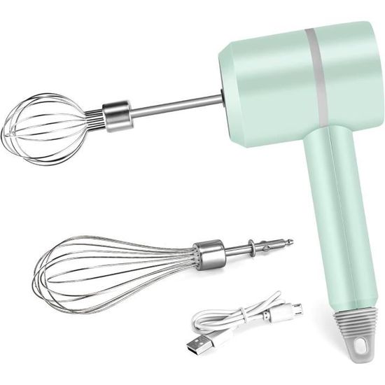 Fouet Électrique Sans Fil Portable Rechargeable Par Usb 3 Vitesses Pour