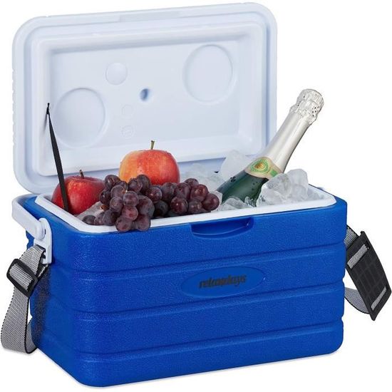 Glacière Camping 5L Isolée PU - Maintient Au Froid 76h, Au Chaud 12h, Portable Pour Pique-nique, Plage, Voiture - 3
