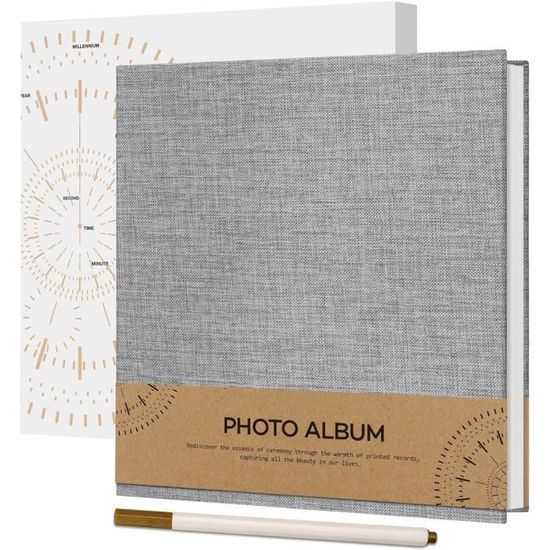 Vienrose Album Photo Scrapbooking en Lin, 20,5 x 20,5 cm, Album Photos Vide avec 40 Pages DIY Livre Photo pour Les Voyages en Famille, Mariage, Noël, Rouge Vienrose Album Photo Scrapbooking en Lin, 20,5 x 20,5 cm, Album Photos Vide avec 40 Pages DIY Livre Photo pour Les Voyages en Famille, Mariage, Noël, Rouge