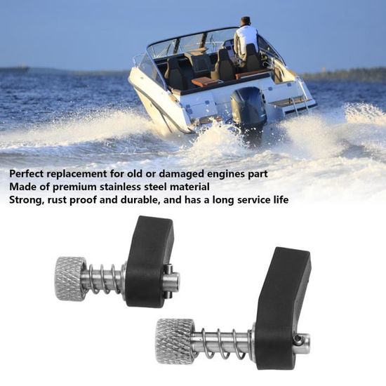 Yuecoom Ensemble D'extrémité De Câble De Moteur Hors-bord, Remplacement D' Extrémité De Câble Hors-bord En Acier Inoxydable 6484834050 Pour 30hp 40hp