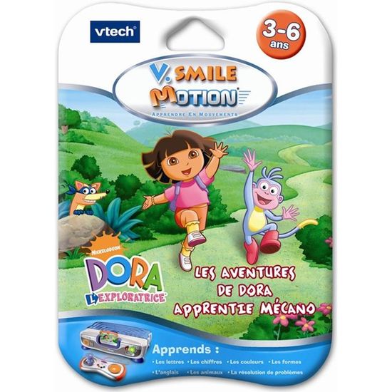 Cartouche Jeu V.Smile Motion Dora L'Exploratrice - Jeu Éducatif Enfant 3-6 Ans