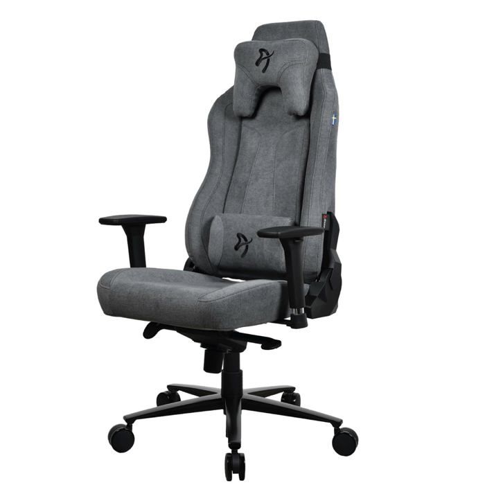Fauteuil gaming Vernazza Arozzi Soft Fabric gris métal