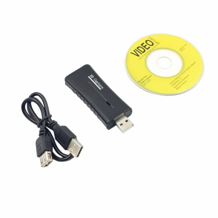 Périphérique de capture vidéo USB 2.0 HDMI Capture Card Box pour Windows