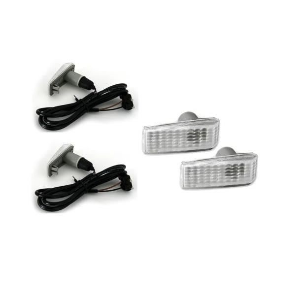 2 CLIGNOTANT REPETITEUR D'AILE BLANC MERCEDES W201 190E W202 W124 CLASSE C E
