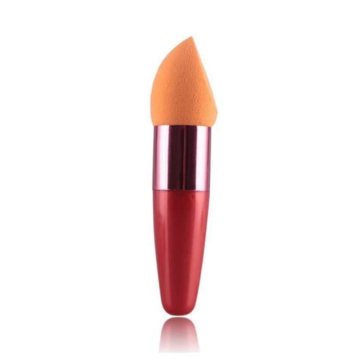 Femmes cosmétique liquide Fond de Teint Crème Anti-cernes éponge Lollipop Pinceau orange