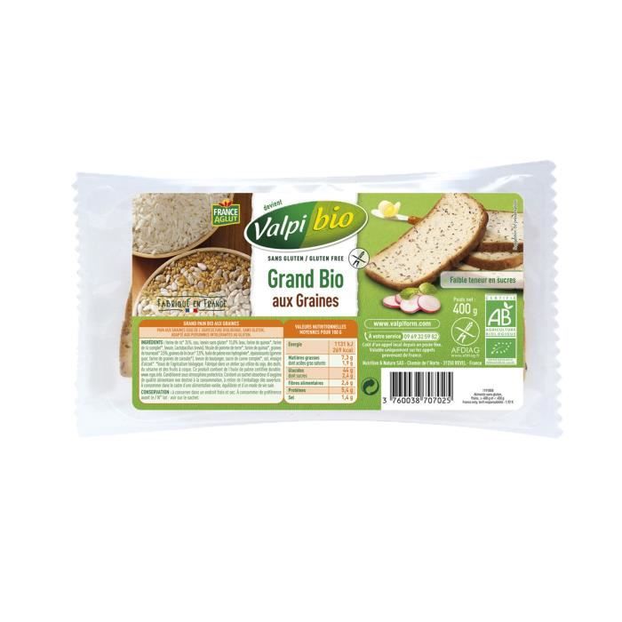 Grand pain aux graines (Bio) LPPR - 400g