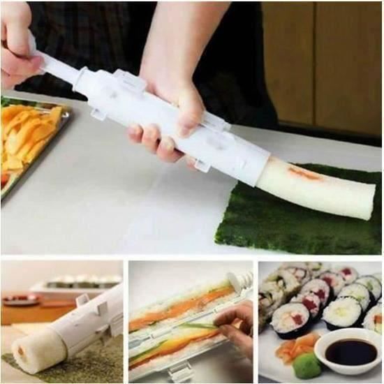 SK Appareil à Sushis et Makis à Piston Blanc Rouleaux Kit Sushi Sushi moule