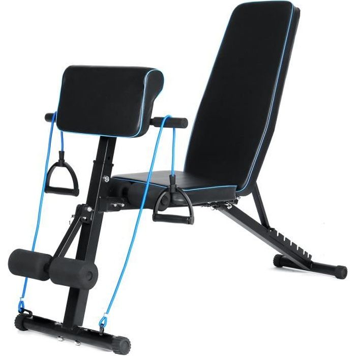 Banc de musculation Réglable Multifonction Sit-up Fitness Musculation