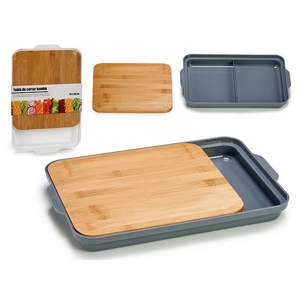 Planche de Cuisine en Bambou (24,8 x 4 x 37,5 cm)