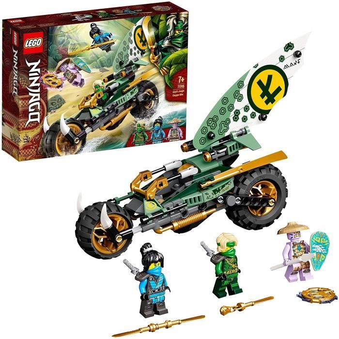 VEHICULE A CONSTRUIRE ENGIN TERRESTRE A CONSTRUIRELEGO 71745 NINJAGO La Moto de la Jungle de Lloyd Jouet avec les Minifigurine172
