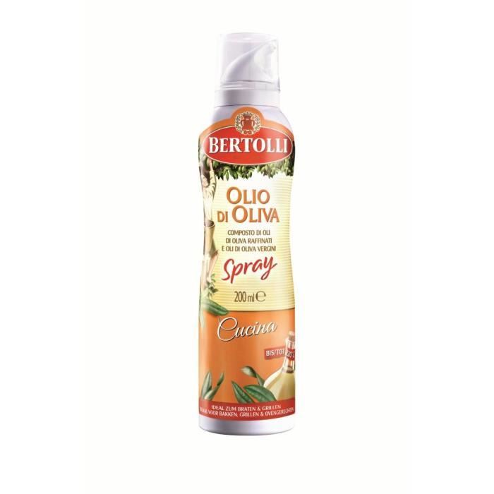 Huile d'olive Bertolli aérosol de cuisson 200ml