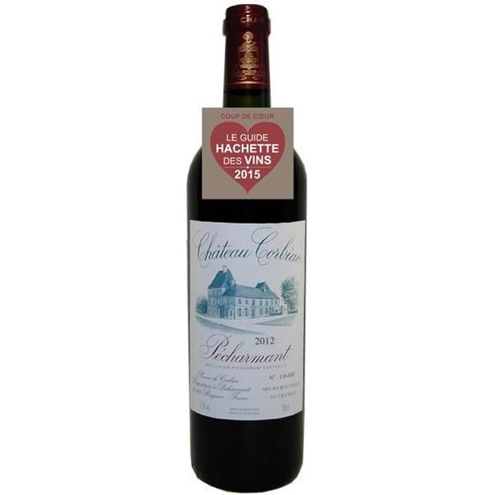 Carton de 6 bouteilles - Château Corbiac Pécharmant AOC 2012 vin rouge (6 x 75cl.)
