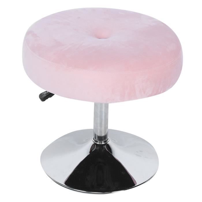 Alalune Meubles de chaise de tabouret de vanité ronde réglable rotative à 360 degrés pour la chambre de salle de bain (rose)