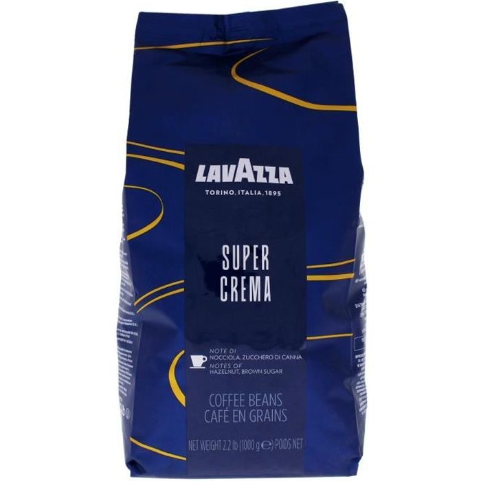 Café en grains entiers Super Crema Roast par Lavazza pour unisexe - Café 35,2 oz