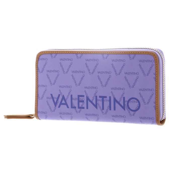 VALENTINO Liuto Zip Around Wallet Lilla / Multi [201826] -  porte-monnaie porte monnaie