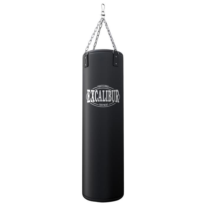 Sac de frappe EXCALIBUR PRO 120 - 120 x 35 cm - Revêtement en similicuir, suspension à chaînes avec émerillon