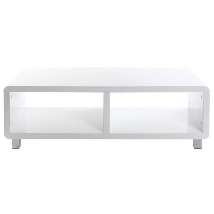 Meuble TV design laqué blanc PIXY