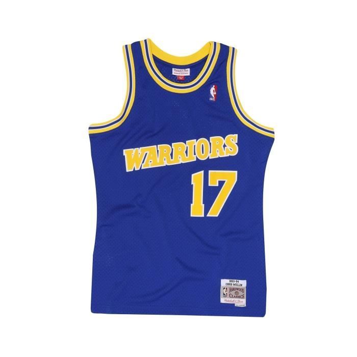Maillot Golden State Warriors Mullin numéro 17 1993/94 Bleu 100 % Polyester