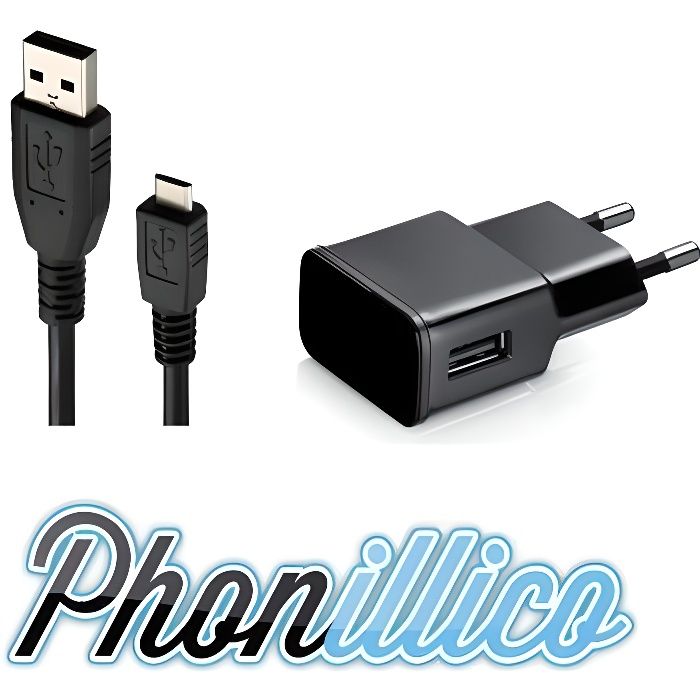 Chargeur secteur cable usb compatible Wiko Cink Slim