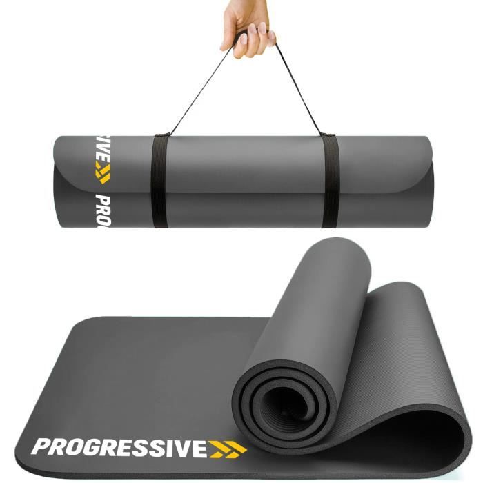 PROGRESSVIE Tapis de sol Tapis de sport Tapis de gymnastique Tapis de yoga en Mousse 183 cm x 60 cm x 1.2 cm