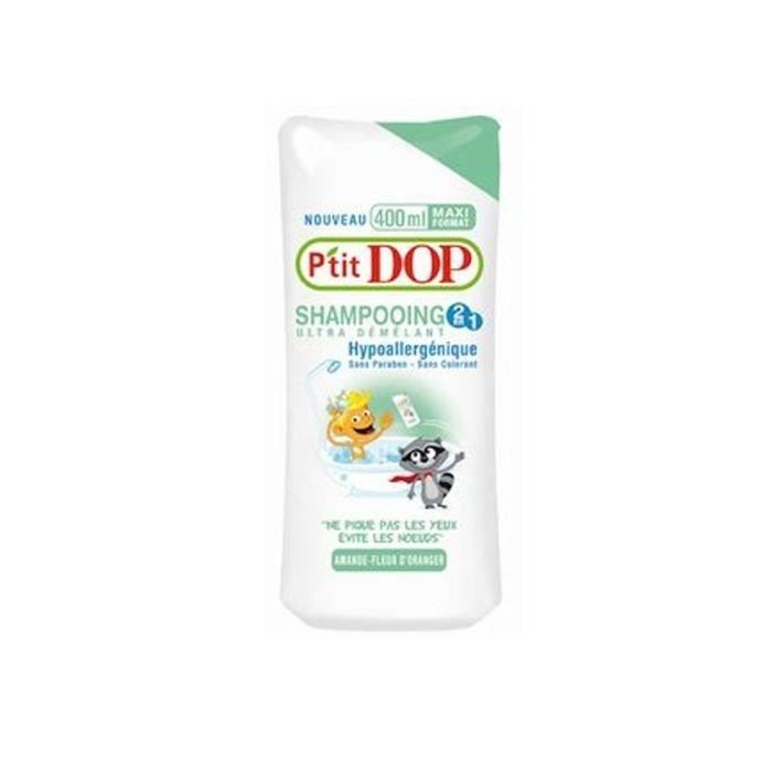 P'tit Dop Shampoing démêlant amande fleur d'oranger 400ml