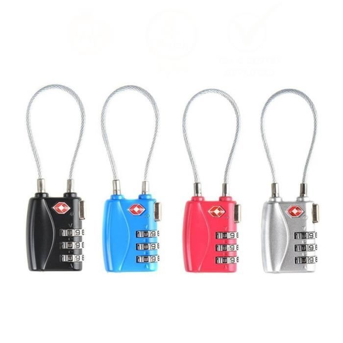 4 Couleurs Serrures Cadenas Bagages Combinaison 3-Chiffres BRACELET DE MONTRE VENDU SEUL