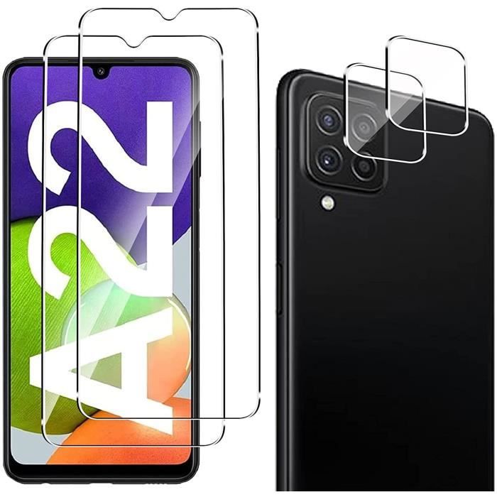 Verre Trempé Compatible avec Samsung Galaxy M32 4G / A22 4G 6.4\