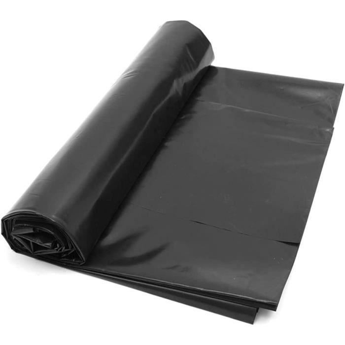 RUMOCOVO® Bâche de Bassin ,Extérieur Bâche D'étang pour Bassin De Jardin Agricole Imperméable Noire ,0.2MM D'épaisseur ,4*8m