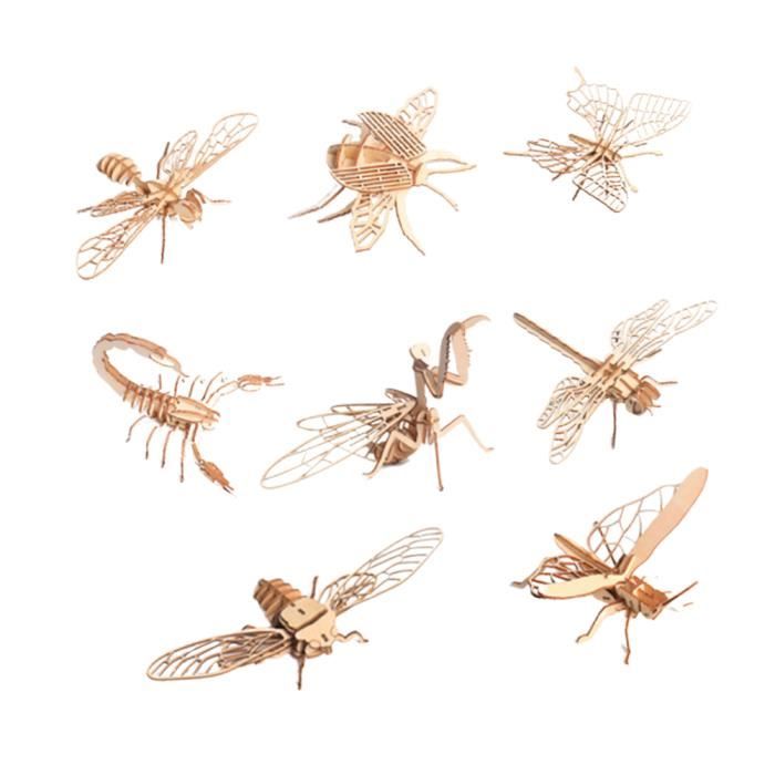 8 Pcs Modèle Creative Durable Mode Paintng Enfants Jouet Insecte ROBOT MINIATURE - PERSONNAGE MINIATURE - ANIMAL ANIME MINIATURE