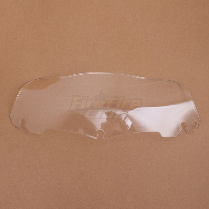 Pare-brise Moto Mini AF Asahi N°99 - Écran PVC Transparent 13x22 Pouces - Pour Guidon