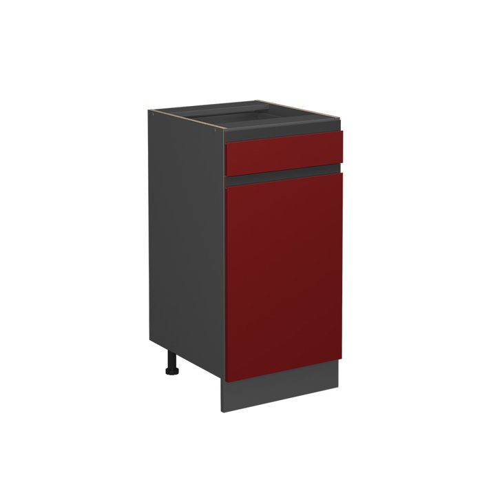 Meuble cuisine R-Line 40cm J-Shape sans PT Rouge/Anthracite Vicco 39712