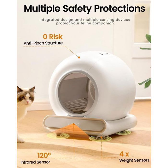 Meilleurs prix pour Toilettes intelligentes pour animaux de compagnie, contrôle d'application/désodorisation/protection de sécurité