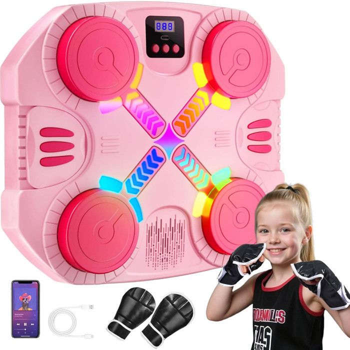 NZQXJXZ Music Boxing Machine per Bambini e Adulti, Macchina da Boxe Musicale Bluetooth Intelligente con Guantoni da Boxe, Punzonatrice Elettronica a Parete per Home/Palestra/Allenamento/al Chiuso NZQXJXZ Music Boxing Machine per Bambini e Adulti, Macchina da Boxe Musicale Bluetooth Intelligente con Guantoni da Boxe, Punzonatrice Elettronica a Parete per Home/Palestra/Allenamento/al Chiuso