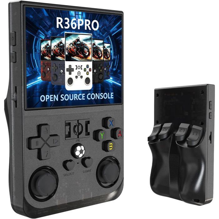 Console Rétro Portable R36S – Écran IPS 3,5 Pouces – 10 000 Jeux Intégrés – 64 Go – Batterie 3500 MAh – Cadeau Idéal Pour Fans De Nostalgie