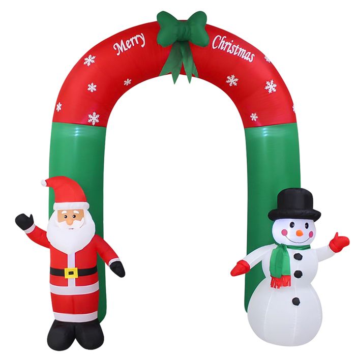 Boule De Noël Gonflable Géante 50 Cm - Décoration Intérieur/extérieur, Design Cloche Et Nœud, PVC