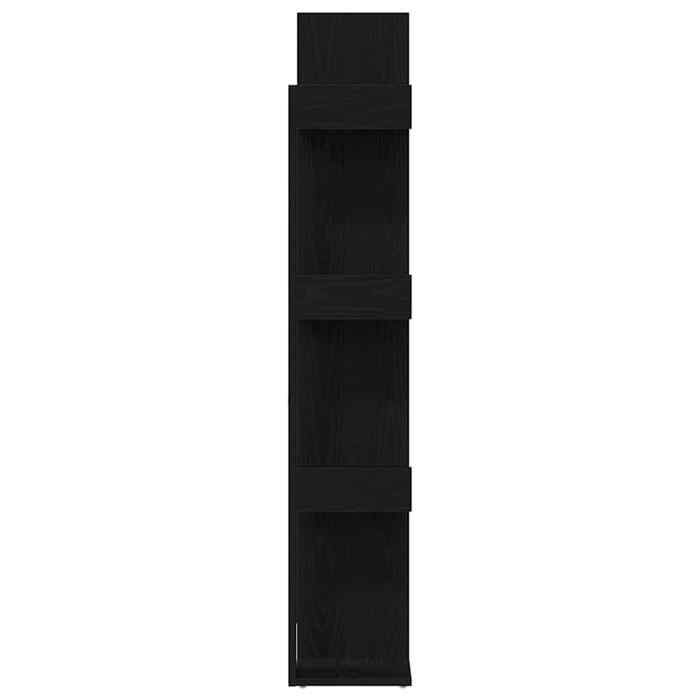 Cabinet de Livre SOLOMOON CHIC Bibliothèque Polyvalente - Pour enfant/adulte - Chêne noir 86x25 5x140 cm Bois dingénierie BB2800