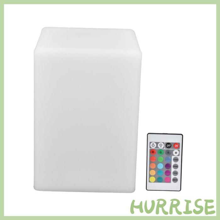 16 Color 4 Mode RGBW Lampe Light Light LED Square Night Light avec Télécommande pour le Salon du Salon Corridor Office