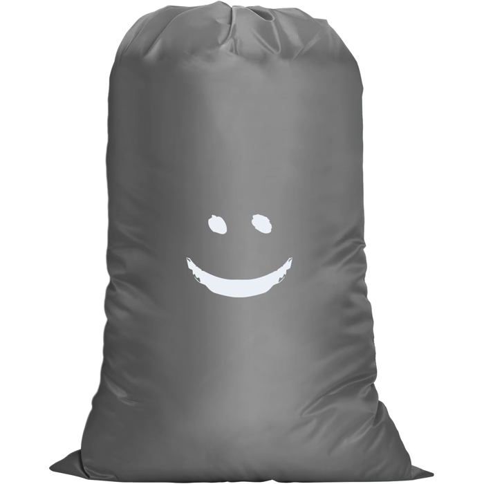 Grand Sac à Linge Pliable 120L avec Motif Souriant Sacoche Légère à Cordon pour Hôtel et Dortoir .
